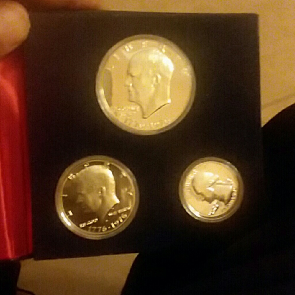 1776-1976 Bicen. Silver Proof Dollar,Half, Quarter